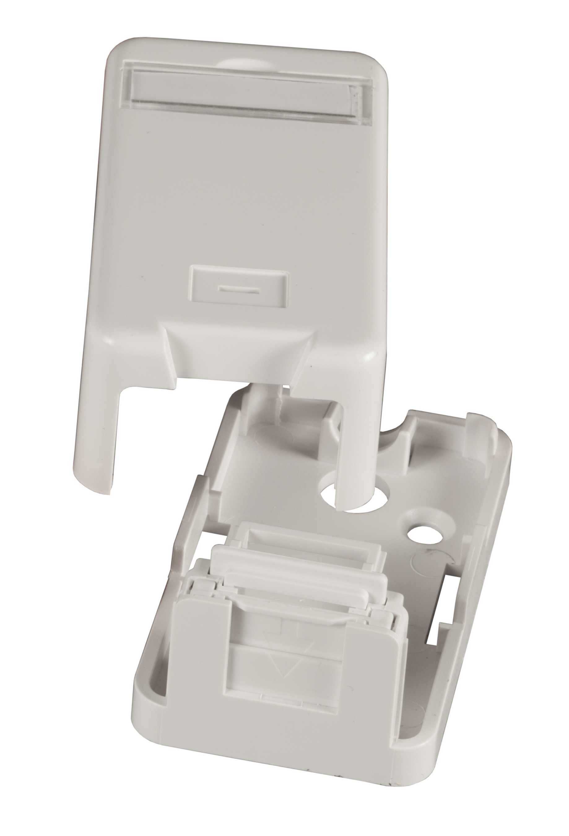 AP Verteilerbox 1xKeystone, weiss - Heiniger Kabel AG